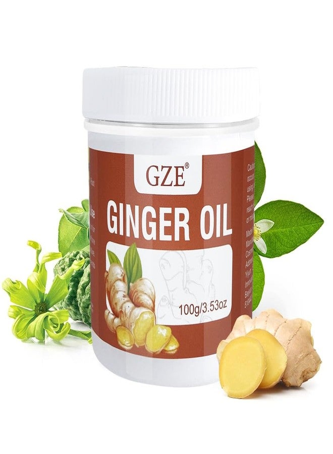 GZE Solid Ginger Oil Hair Growth Grease- Solid Hair Oil for Scalp Massage - Make Your Hair Shiny and Softer - Image 1
