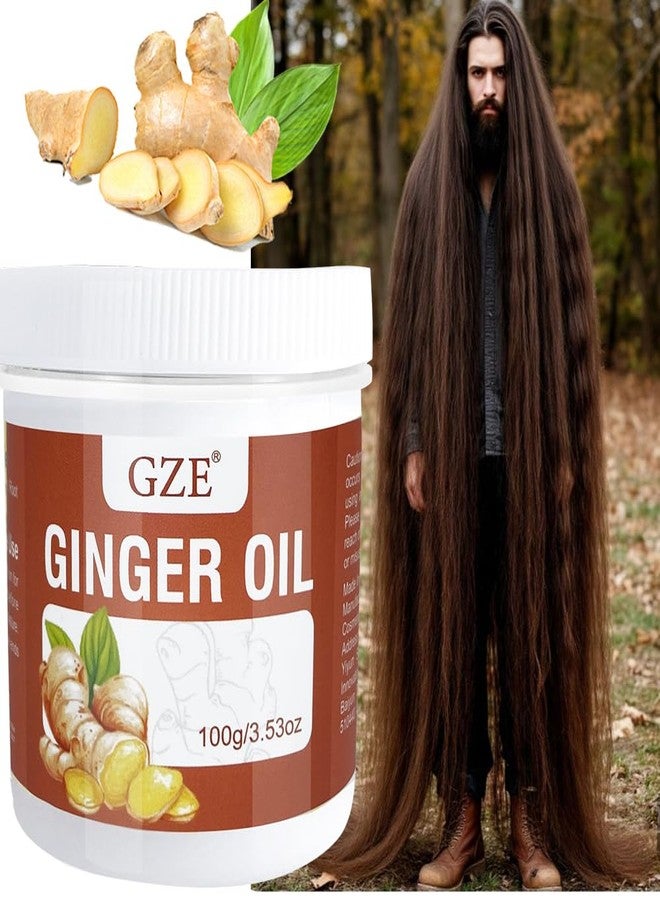 GZE Solid Ginger Oil Hair Growth Grease- Solid Hair Oil for Scalp Massage - Make Your Hair Shiny and Softer - Image 3
