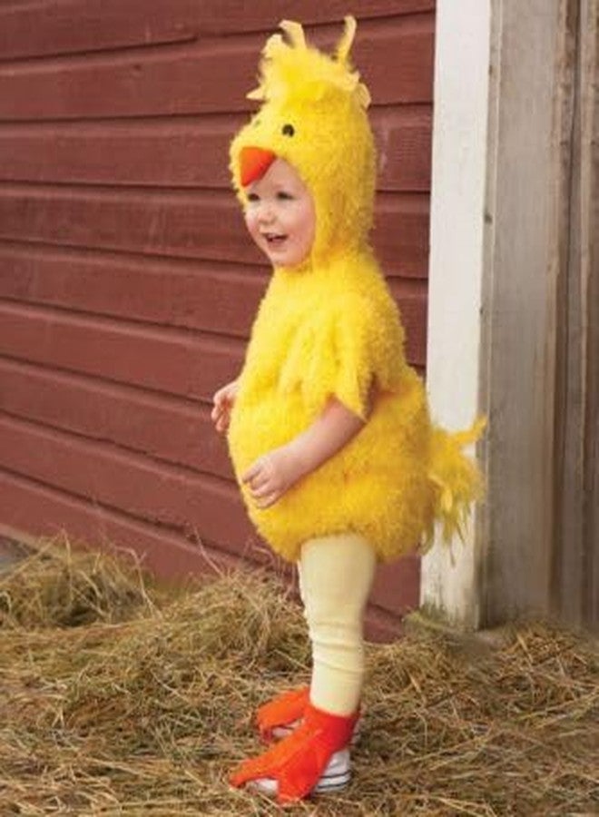 BeQeuewll Halloween Baby Costumes Newborn Infant Chicken Costume Hooded Bubble Romper Leggings Shoe Covers Toddler Cosplay Set(Chicken 3pcs, 0-6 Months - Image 2
