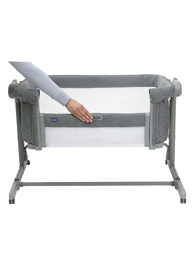 Chicco - Next2Me Magic Evo Co-Sleeping Crib, 0 - 6M, Dark Grey - Image 1