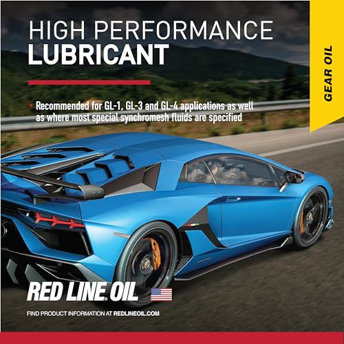 Red Line زيت جير كامل الاصطناعي عالي الأداء Red Line 50604 MT-LV 70W/75W GL-4 لزيوت الجير اليدوية وناقل الحركة - 1 كوارت - Image 5