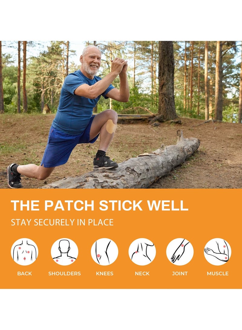 Sumifun Knee Pain Relief Patch, 24 Pieces Pain Relief Patch, Fast Acting Pain Relief Patch, Relieves Knee Pain, Muscle Spasms and Joint Pain, Anti-Sweat Technology, Relieves Shoulder Muscle Soreness - Image 4