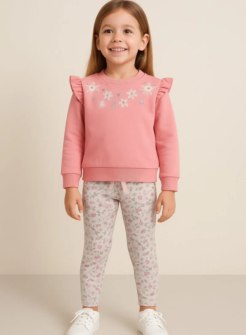 Dirkje Dirkje Junior Girls 2-Piece Sweatshirt and Leggings Set