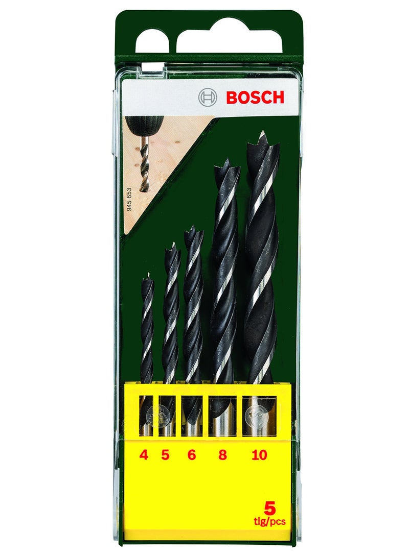 BOSCH 5 Piece Wood Drill Bit Set 2607019440 - Image 5