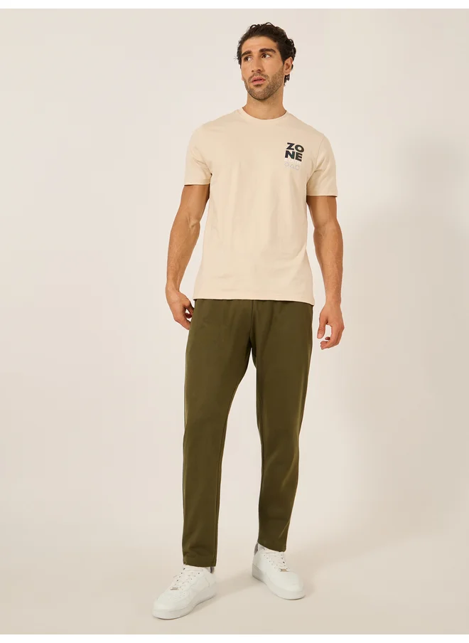 فورت كولينز Fort Collins Men Graphic Printed Crew Neck T-Shirt