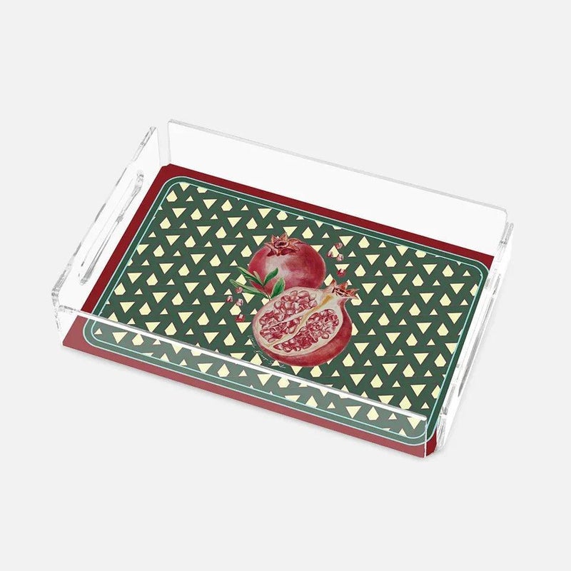 Hazeran Pomegranate 25X17 Acrylic Tray