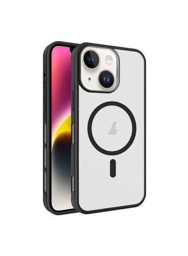 S-TOP Case For iPhone 14 Frosted Translucent Side Ice Fog Cooling MagSafe Phone Case - Image 1