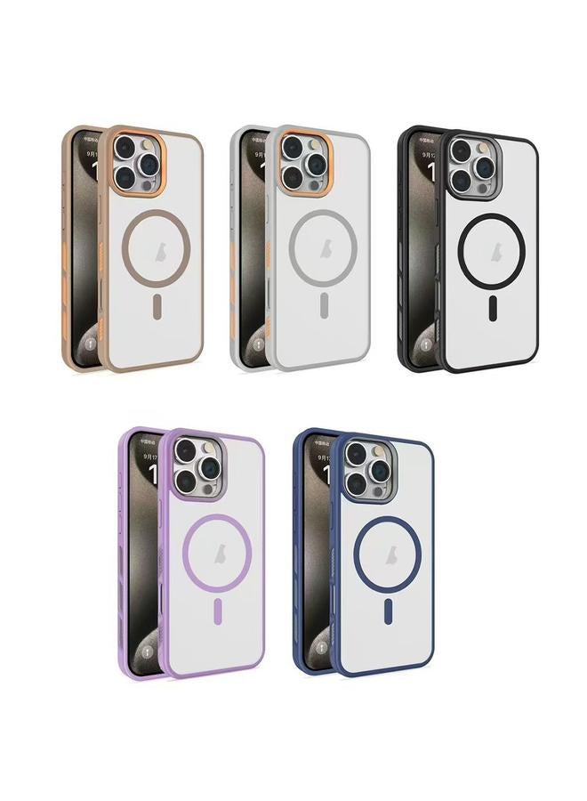 S-TOP Case For iPhone 14 Frosted Translucent Side Ice Fog Cooling MagSafe Phone Case - Image 2