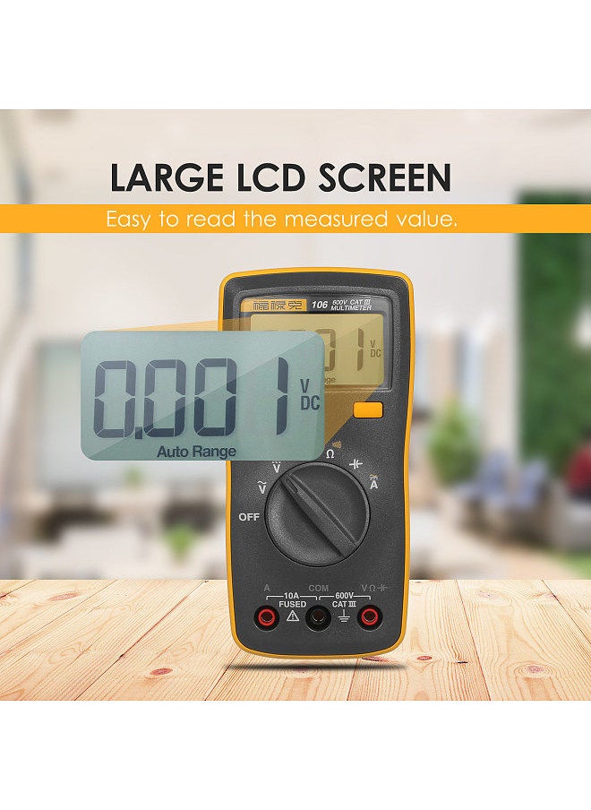 FLUKE - FLUKE 6000 Counts Mini Palm-sized Multimeter Digital Multimeter Handheld Voltmeter Portable Ammeter Voltage Meter - Image 1