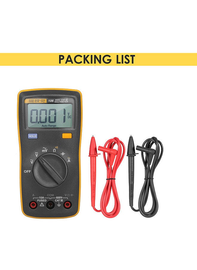 FLUKE - FLUKE 6000 Counts Mini Palm-sized Multimeter Digital Multimeter Handheld Voltmeter Portable Ammeter Voltage Meter - Image 1
