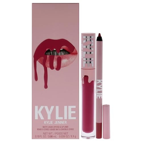 Kylie Cosmetics Matte Lip Kit 102 Extraordinary for Women 2 Pc 010 oz Matte Liquid Lipstick 003 oz Lip Liner