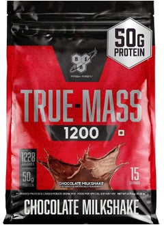 TRUE-MASS Weight Gainer, Muscle Mass Gainer Protein Powder, Chocolate Milkshake, 4.71 Kgs (10.38 Pound)