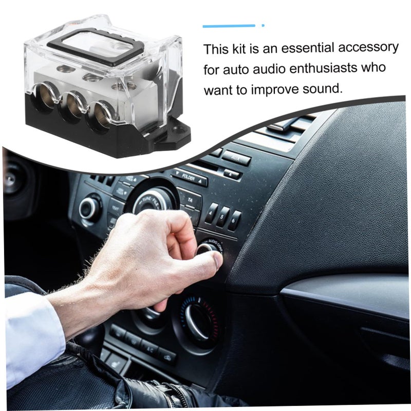 Amplifier Distribution Block Fuse Holder For Car Audio System Upgrade Noon Black - Image 3