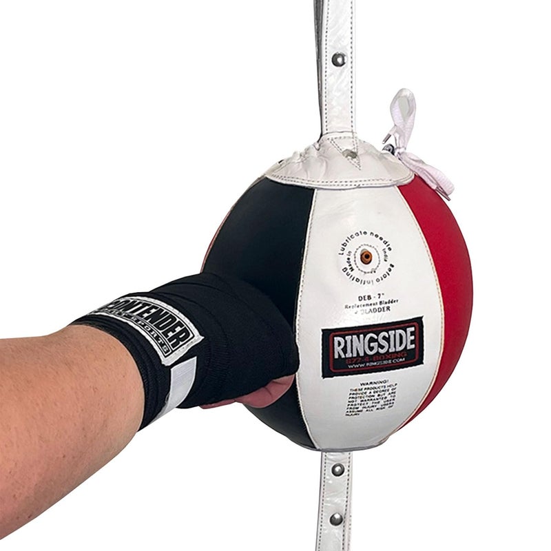 Ringside حقيبة ملاكمة مزدوجة من الجلد من رينغسايد، 9 بوصات - Image 4