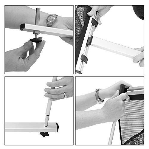 Vispronet Mesh Brochure Holder - 1.8ft x 4.6ft Portable Literature Stand with 4 Pockets & Carrying Bag, Collapsible Literature Rack For Businesses, Standing Brochure Holder, Vendor Booth Supplies - Image 5