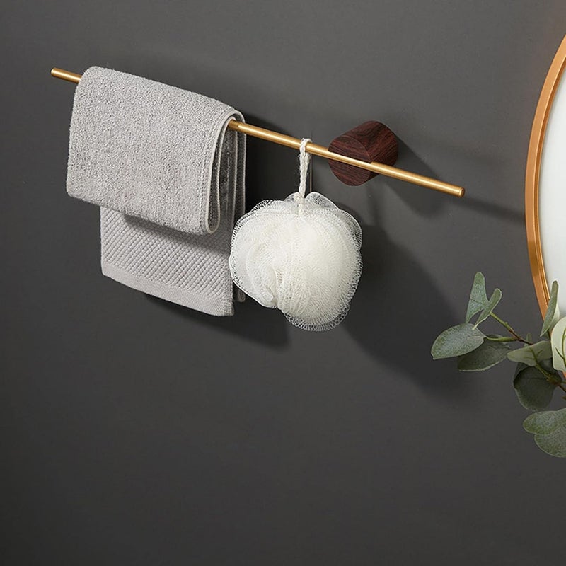 comfrt Towel Bar Rack, Hand Towel Rack for Wall, Bathroom Towel Pole. Shower Coat Pants Clothes Hanger. Bathroom Punch-Free Towel Bar Rack, Bathroom Rack Creative Towel Rack (Gold) - Image 1