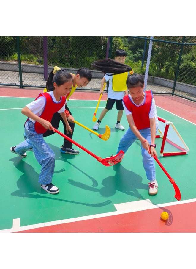 Generic - Children's Hockey Stick Suit Toy Kindergarten Sports Catch Stick Indoor Outdoor Games Interactive Games-Colour:Children's Version 8 Hockey Sticks + 4 Balls - Image 1