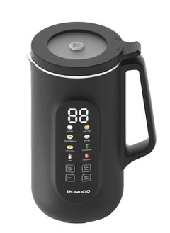 porodo Nut Milk Maker 1L 200W with Dual-Mode Blending Hot and Cold / Advanced Thermal Jar / Make Soup / Baby Food / Blend Fruit / Auto-Clean / Fruit Blender / Keep Warm / High and Low Temperatures - Black  - Image 1