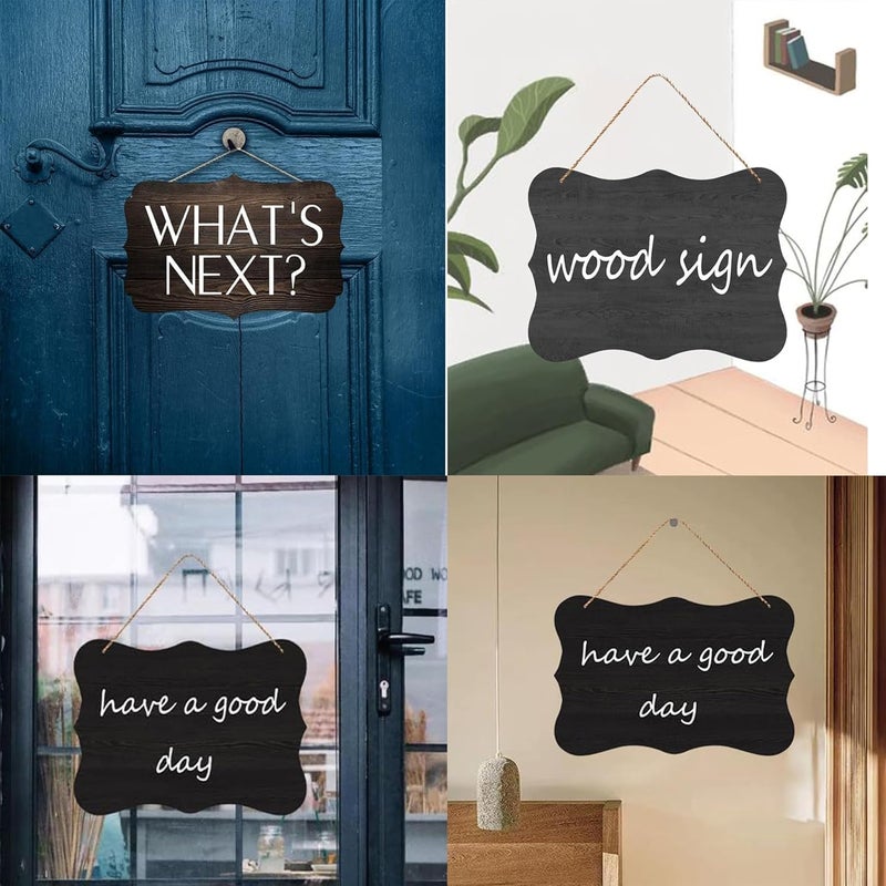 SARVADA DECOR Rustic Wooden Hanging Sign La Famille Sign French Sign Family for Farmhouse Home Decor Rustic Signs Motivational Wood Home Sign 12x6 Inch  - Image 3
