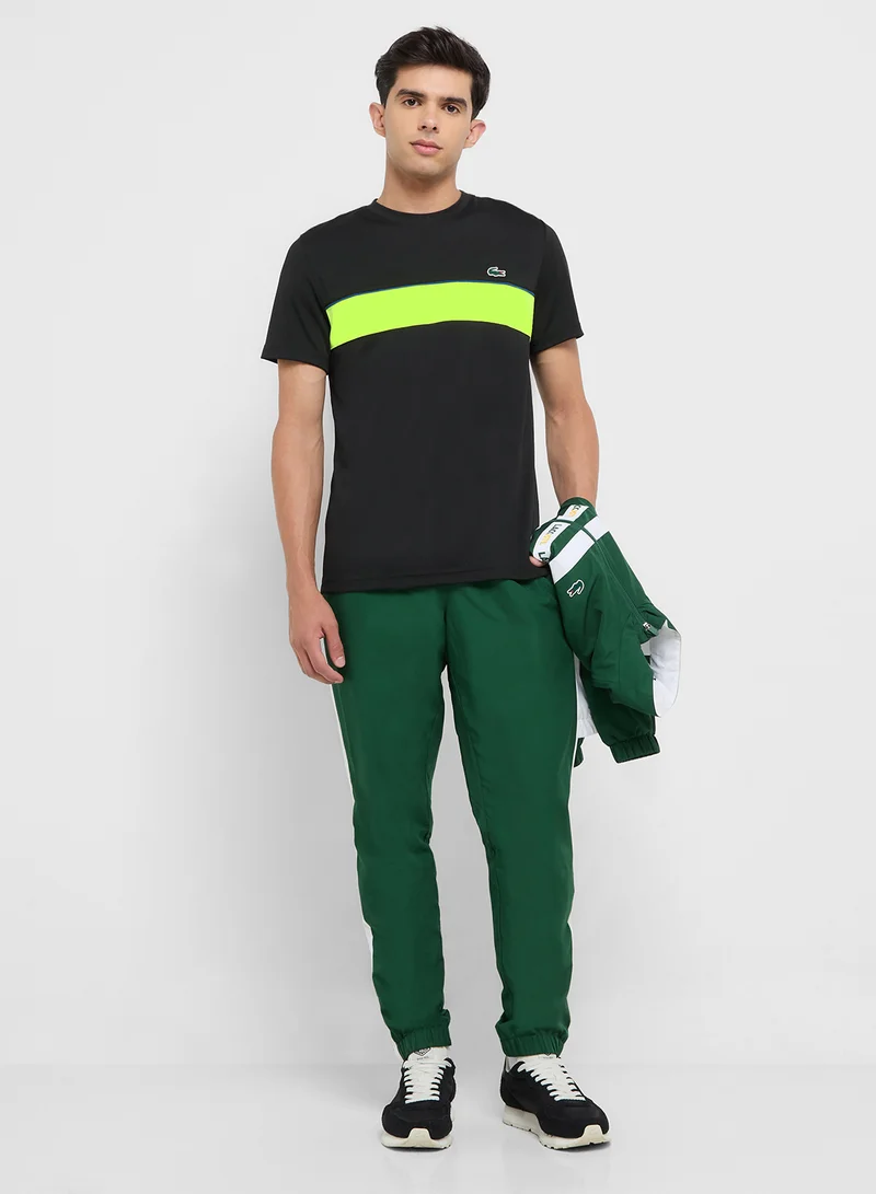 LACOSTE Ultra Dry Printed Crew Neck T-Shirt