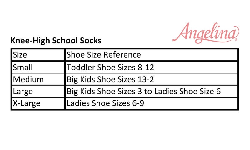 Angelina Girls Classic Uniform Knee-High School Socks (12-Pack), #3102_WhiteM - Image 5