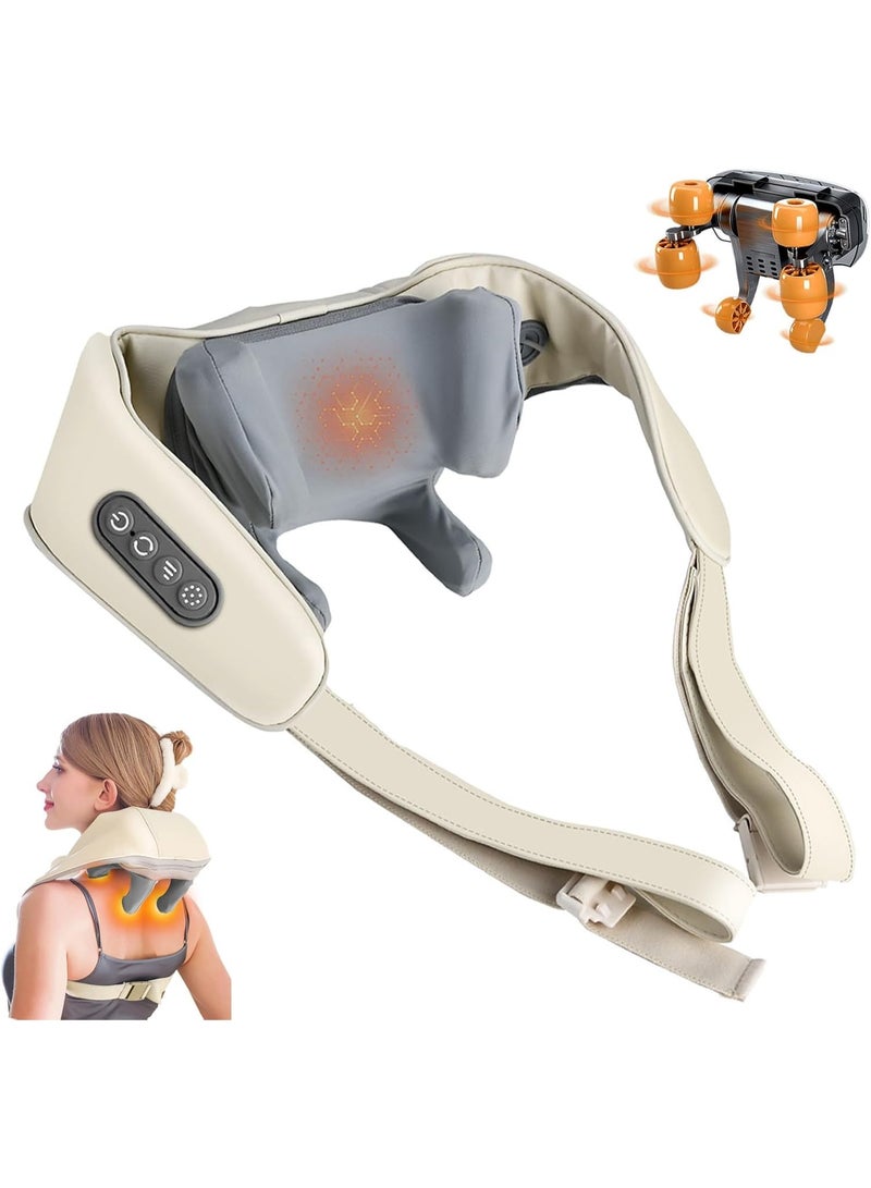 5D Simulation Neck & Back Massager – Electric Shoulder Massage Pillow – Deep Tissue Kneading & High Precision Pain Relief for Home & Office - Image 1