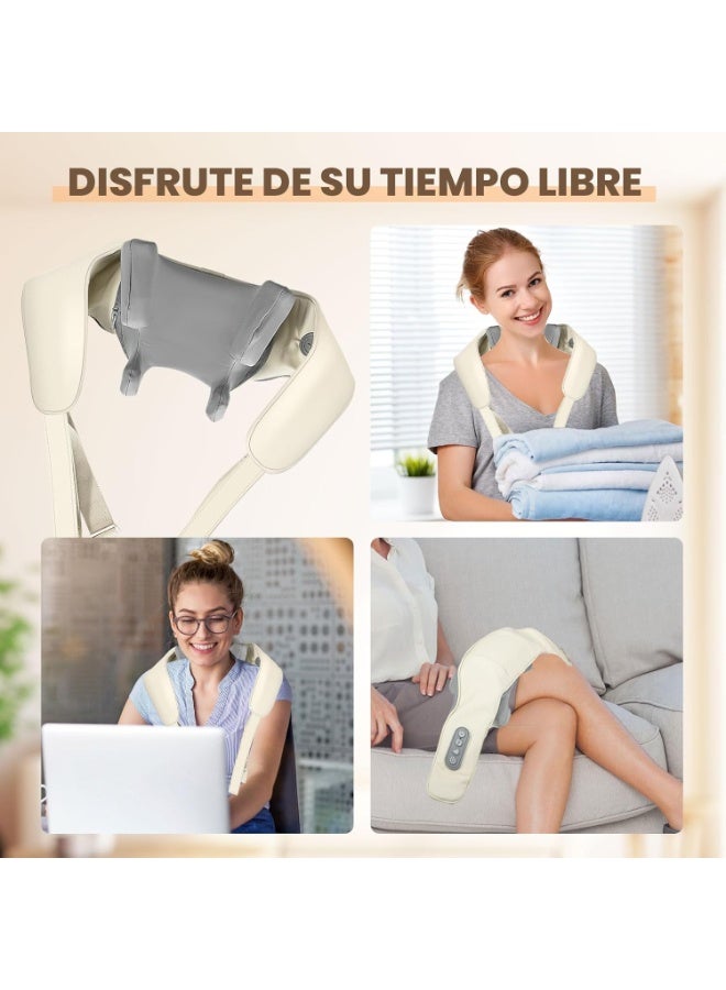 5D Simulation Neck & Back Massager – Electric Shoulder Massage Pillow – Deep Tissue Kneading & High Precision Pain Relief for Home & Office - Image 5