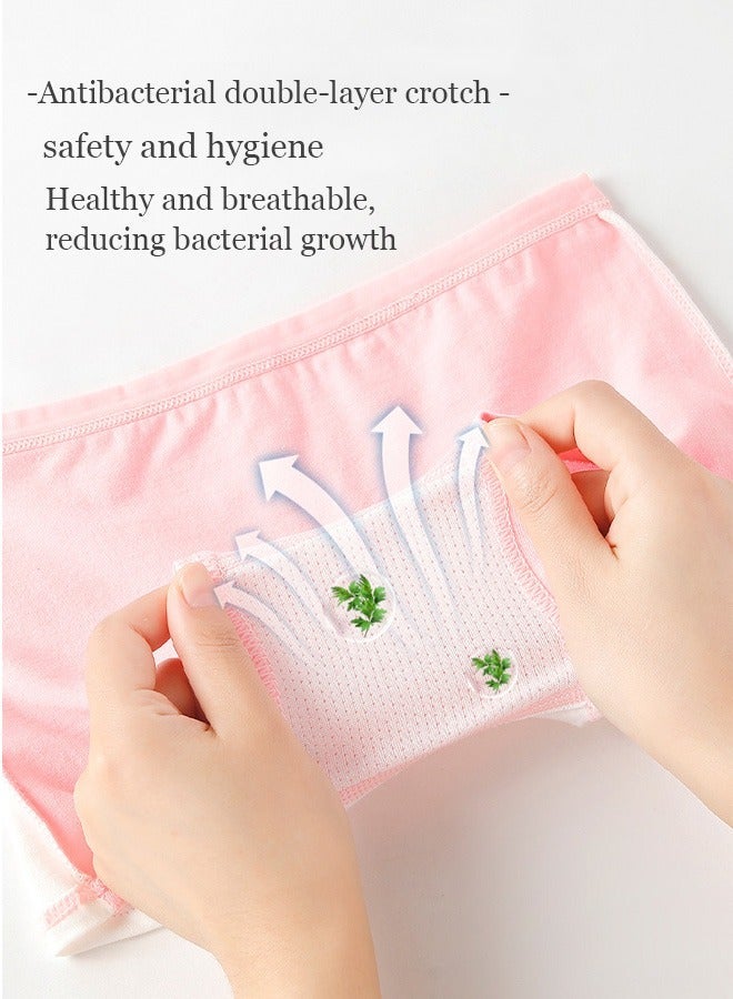 ZVEV 4 PCS Cartoon Kids Brief Underwear with Comfort Soft Waistband for Girlsï¼Breathable and Soft Underpants with High Elastic Waistband Soft Little Girl Pants - Image 2