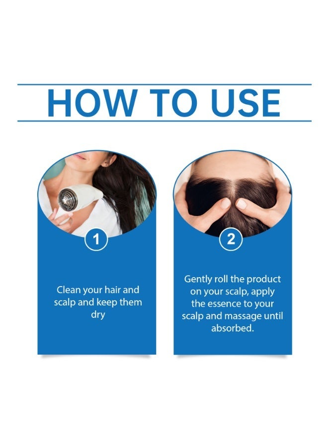 FLEXQW Hair Growth Serum Roll-On - 25ml*2 | Natural Formula with Rosemary, Redensyl, Anagain u0026 Aminexil for Thicker, Stronger Hair | Easy-to-Use Scalp Massager for Men u0026 Women - Image 3