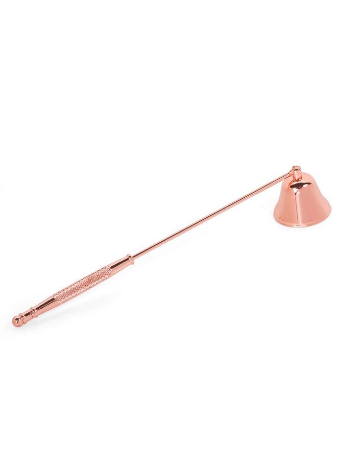 Harapu Harapu Candle Snuffer, Candlesnuffers Wick Snuffer Candle Accessory with Long Handle for Putting Out Extinguish Candle Wicks Flame Safely (Rose Gold)  - Image 1