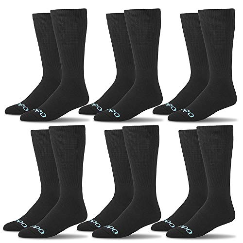 Oddball Men's Crew Socks XXL 6-Pack (Black) - Image 5