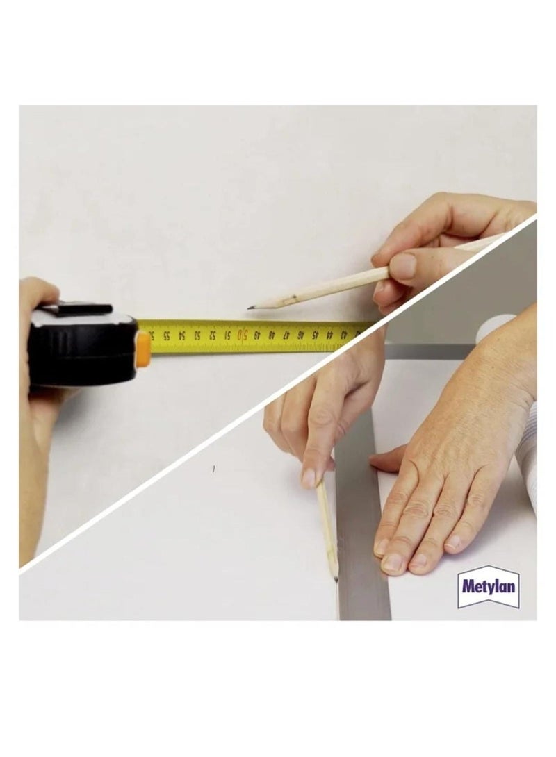 Metylan Wallpaper Adhesive Powder – Strong Methylcellulose Glue for Wall Paper Installation | High Adhesion | Up to 10 Rolls / 50m² - Image 5