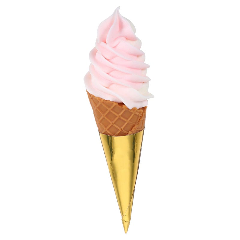 Realistic Artificial Ice Cream Cone Model Prop For Photography Home Decor Event Display Versatile Simulation Food Figure Retail Themed Decoration Beige - Image 1