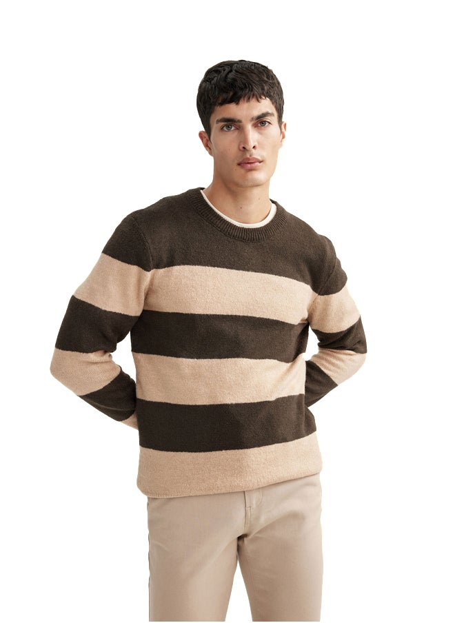 DeFacto Man Tricot Relax Fit Crew Neck Pullover  - Image 2