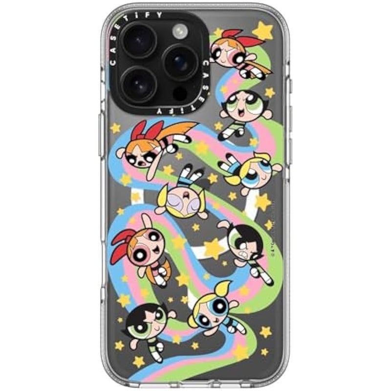 Casetify Clear iPhone 16 Pro Max Case 【Co-Lab/Not Yellowing / 6.6ft Drop Protection/Compatible with Magsafe】 - The Powerpuff Girls Medley Case - Clear - Image 2