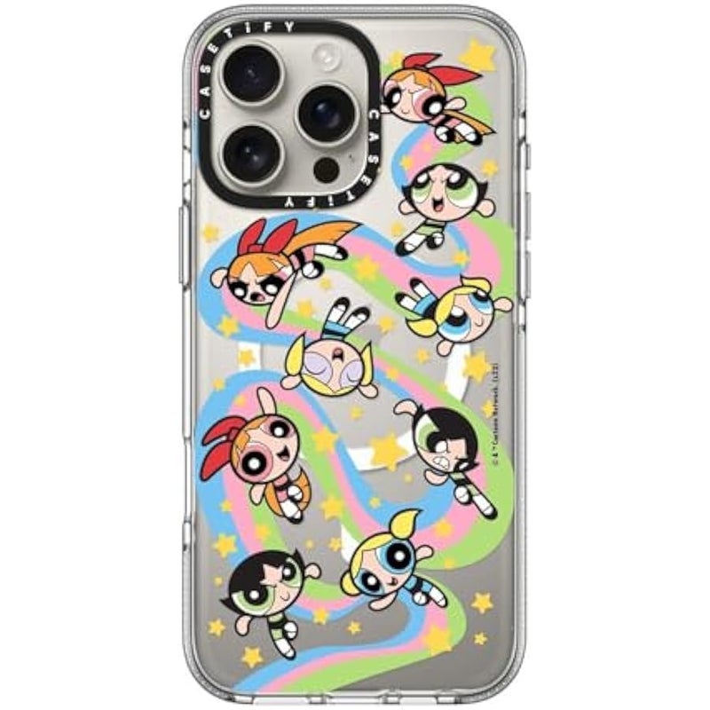 Casetify Clear iPhone 16 Pro Max Case 【Co-Lab/Not Yellowing / 6.6ft Drop Protection/Compatible with Magsafe】 - The Powerpuff Girls Medley Case - Clear - Image 3