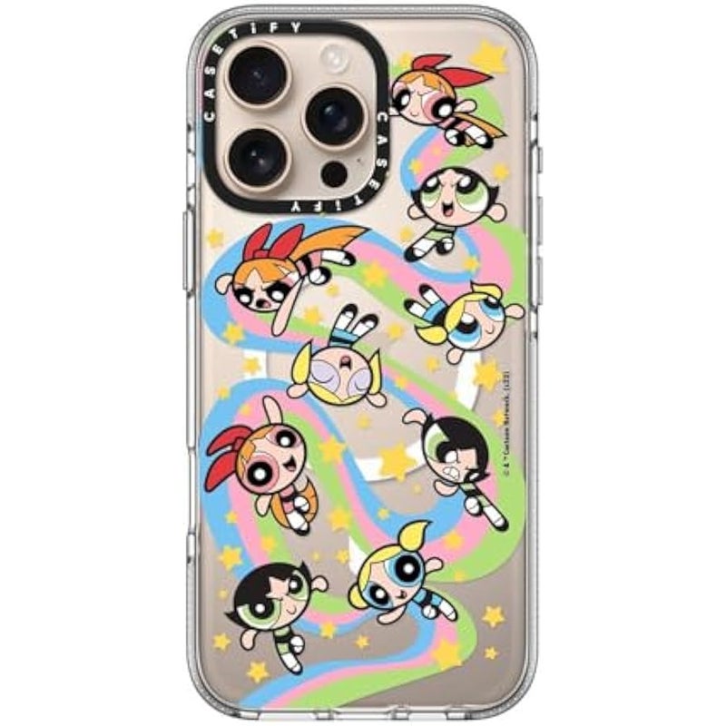 Casetify Clear iPhone 16 Pro Max Case 【Co-Lab/Not Yellowing / 6.6ft Drop Protection/Compatible with Magsafe】 - The Powerpuff Girls Medley Case - Clear - Image 4