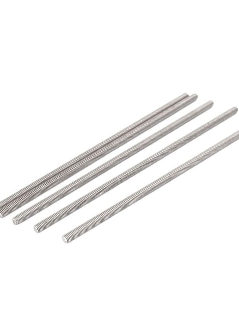 RACO Fully Threaded Rod Bar Fastners Right Hand Male Long Thread Screw - 20 cm Pack of 5 (Stainless Steel-SS, 10 MM) - Image 1