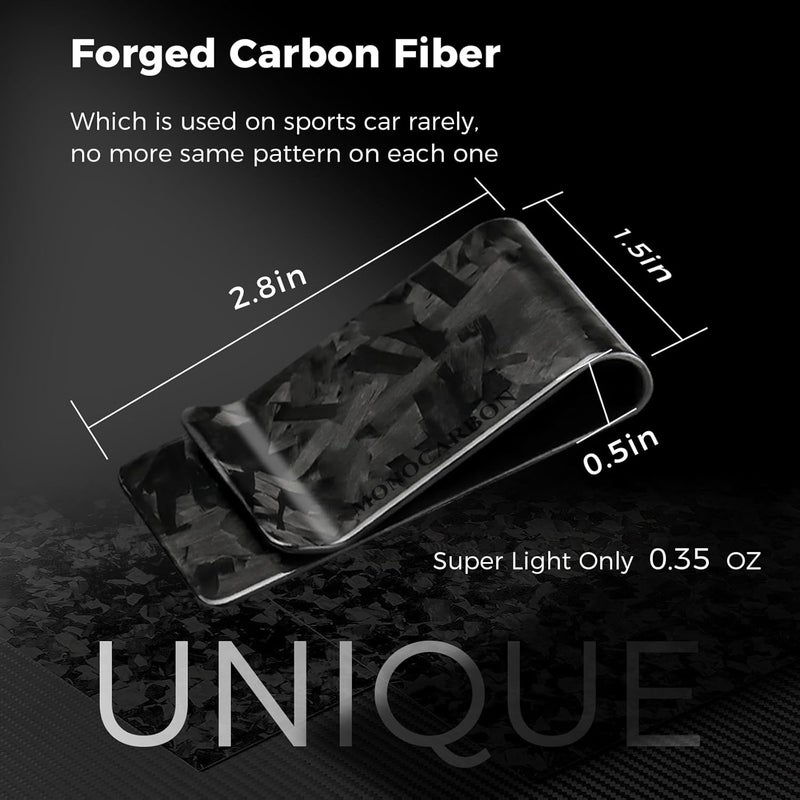 MONOCARBON Carbon-Fiber-Money-Clip-for-Men, Minimalist-Money-Holder for Cash, High Elastic Carbon-Fiber-Wallet, Slim and Durable - Image 4