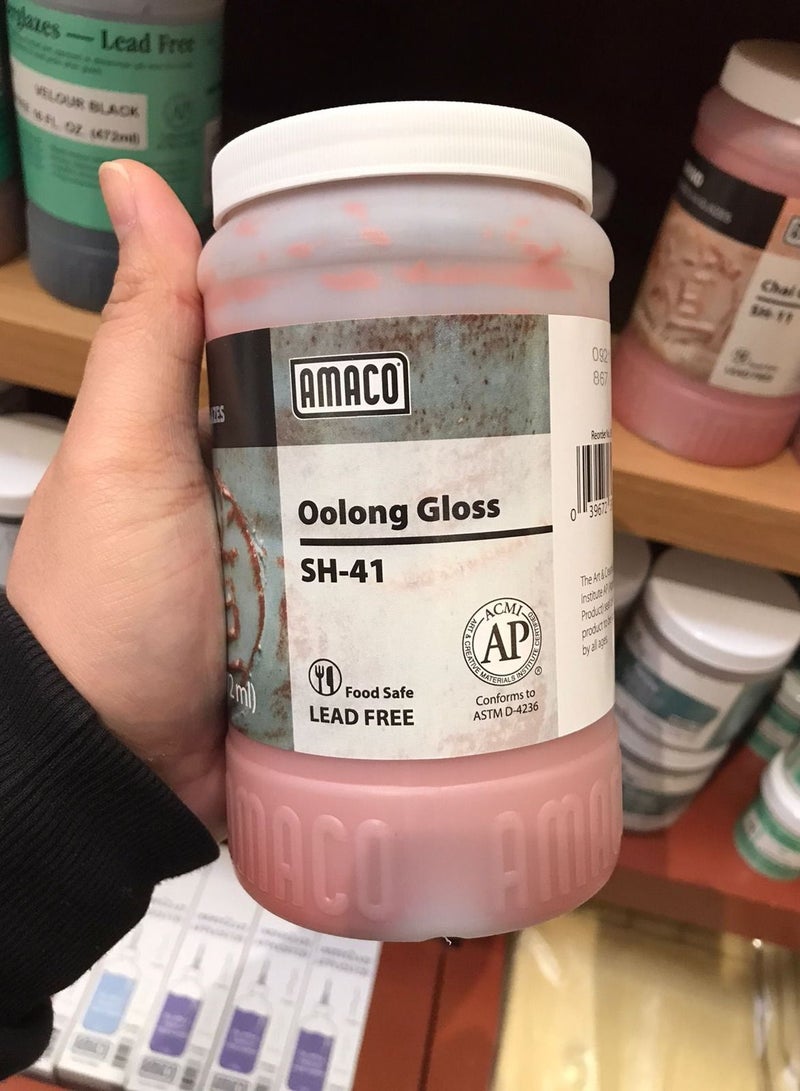 Amaco Shino Glaze SH-41 Oolong Gloss High Fire for Pottery and Ceramic - Image 2