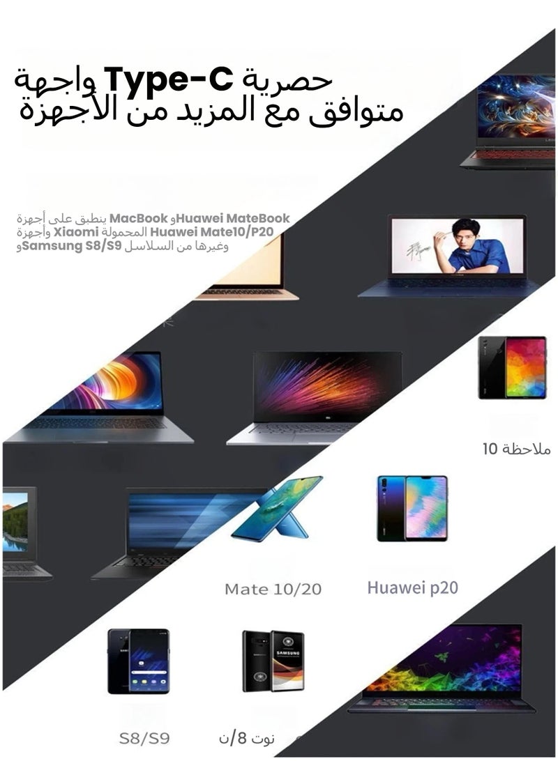 LR Nexus 5 in 1 USB C Docking Station, Type C to HDMI Adapter, RJ45 Ethernet,Compatible with MacBook Pro/Air & Type C Devices,HDMI Hub with HDMI Ethernet Port, USB3.0/2.0 Port, PD Charging Compatible with MacBook Pro/Air, iPad Pro, iPhone 16/15, iMac, XPS - Image 3