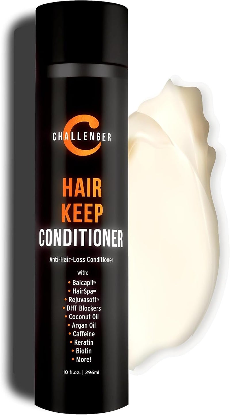 Challenger New Hair Keep Conditioner  DHT Blocking Hair Growth Conditioner  10OZ w/Baicapil Rejuvasoft HairSpa Caffeine Biotin Argan & Coconut Oils more - Image 1
