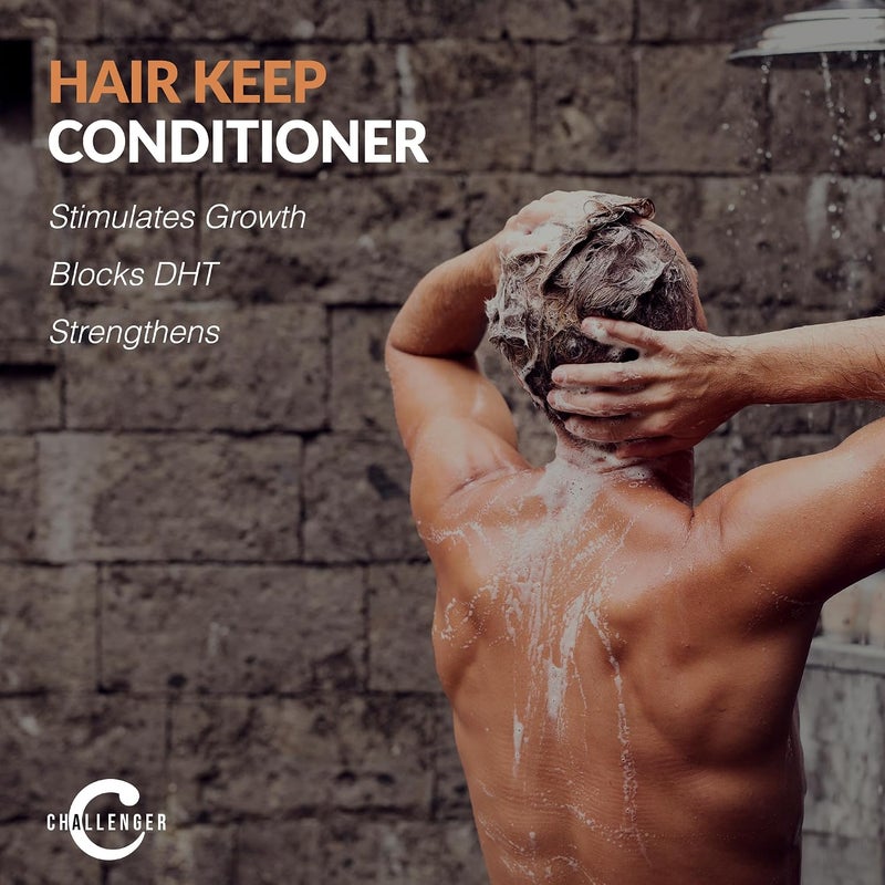 Challenger New Hair Keep Conditioner  DHT Blocking Hair Growth Conditioner  10OZ w/Baicapil Rejuvasoft HairSpa Caffeine Biotin Argan & Coconut Oils more - Image 2