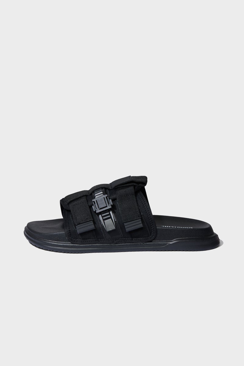 DeFacto Black Man Flat Sole Single Band Slippers Casual - Image 2