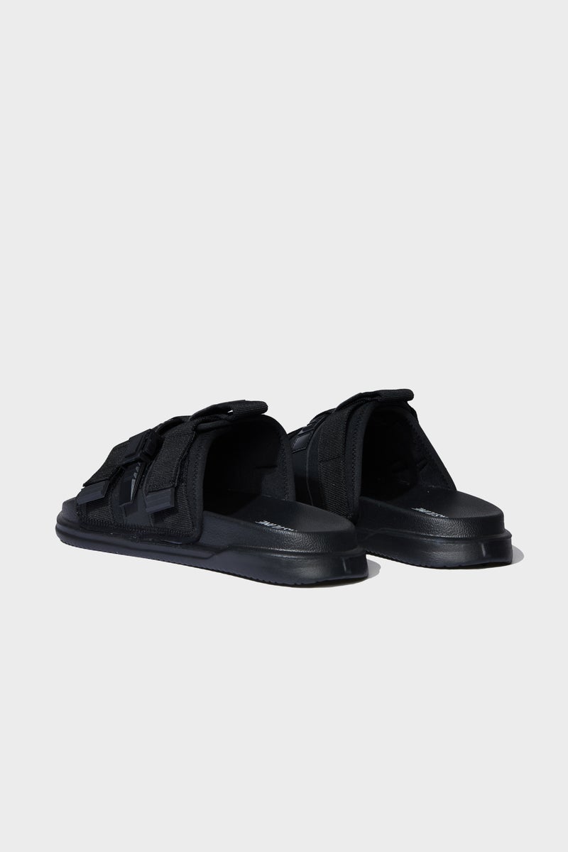 DeFacto Black Man Flat Sole Single Band Slippers Casual - Image 5