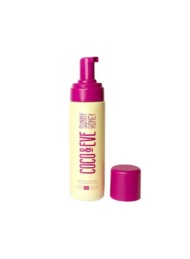 COCO & EVE طقم موس التسمير الذاتي - موس تسمير طبيعي بالكامل (داكن) | لوشن تسمير ذاتي فوري مع برونزر ومطبق قفاز للتسمير الذاتي | طقم برونزنج صني هوني بالي - Image 2