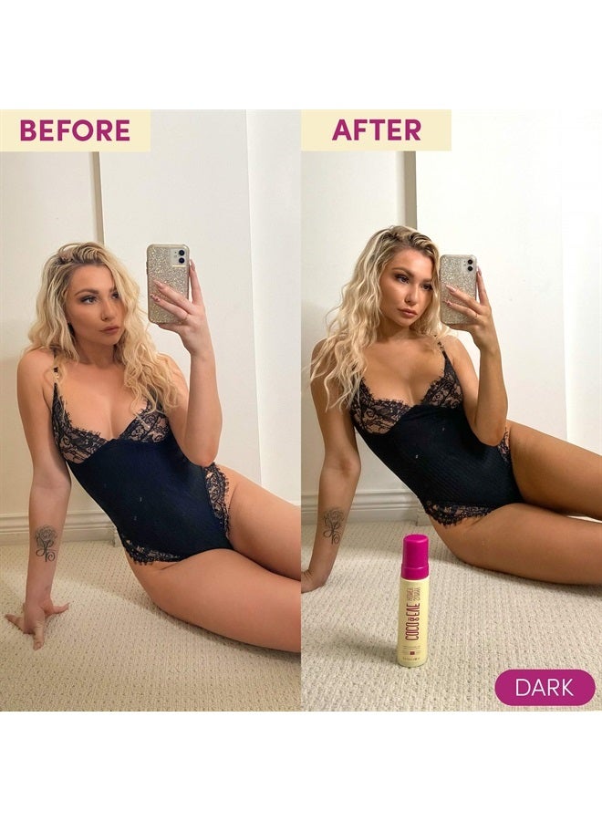 COCO & EVE طقم موس التسمير الذاتي - موس تسمير طبيعي بالكامل (داكن) | لوشن تسمير ذاتي فوري مع برونزر ومطبق قفاز للتسمير الذاتي | طقم برونزنج صني هوني بالي - Image 4