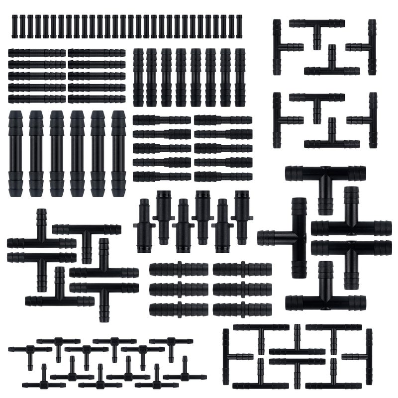 115PCS Car Vacuum Hose Connector Assortment12 Sizes Vacuum Tube Vacuum Line Kit with TeeStraightReducer ConnectorHeat Resistant 240 460 Car Spare Parts for Car Truck SUV