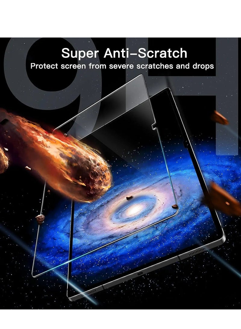 HEXABEX واقي شاشة سامسونج تاب S9 الترا 14.6 بوصة من الزجاج المقوى واقي شاشة لهاتف سامسونج تاب S9 الترا 14.6 بوصة شفاف - Image 2