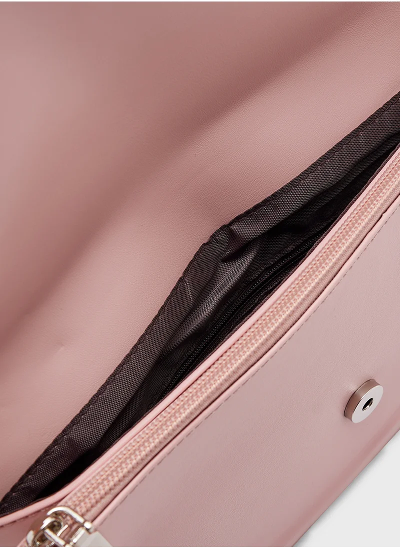 Khizana Clasp Detail Mediumtote Bag
